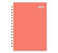 2026 Weekly and Monthly Planner, From January 2026 to December 2026, 5.5" x 8.5" Daily Planner for Productivity, Goal Setting & Time Management, Organizer for Work & School - Orange Hard Cover