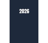 2026: Weekly Diary A5 Year Planner: Jan 26 - Dec 26 with Moon Phases, UK & US Holidays, Notes Calendars | Plain Simple Professional Navy Midnight Blue