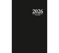 2026 Weekly & Monthly Planner: Black 6x9 Hardcover Organizer with To-Do Lists, Notes, and Calendar Pages