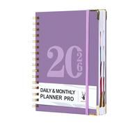 2026 Weekly Monthly Planner Notebook Twin Coil Binding Weekly Planner for Daily Schedule Priorities Plan Task Management