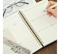 2026 Weekly Monthly Planner Twin Coil Binding 52 Weeks with Pocket Size 6x9Inch for Note Taking Travel Notebook
