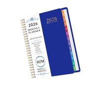 2026 Weekly Monthly Planner with Colored Monthly Labels From Jan to Dec Twin Wire Binding Academic 144 Pages Time Management