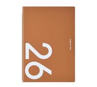 2026 Weekly Monthly Planner with Ribbon Bookmarks PU Leather Academic Journal Notebook Two Page Per Week for Planning Two Page
