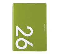2026 Weekly Monthly Planner with Ribbon Bookmarks PU Leather Academic Journal Notebook Two Page Per Week for Planning Two Page