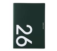 2026 Weekly Monthly Planner with Ribbon Bookmarks PU Leather Academic Journal Notebook Two Page Per Week for Planning Two Page