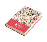 2026 Weekly Planner 256 Pages Hardcover Flower Leather Academic From From Jan to Dec for Daily Scheduling Professional Meeting