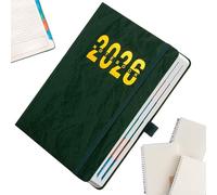 2026 Weekly Planner |8.2x5.7x0.78inch Smooth Writing Notebook with Tab - Daily Weekly 2026 Calendar Planner | for Home School Classroom College Office Appointment Academic Planning Christmas