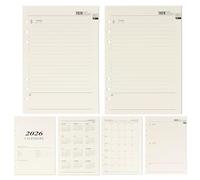 2026 Weekly Planner Insert A5, 2026 Weekly Planner Insert A5 6 Holes, 176 Pages Calendar Insert 2026, 139 x 206 mm Refill Paper for Planner, Diaries, DIY Projects