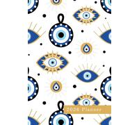 2026 Weekly Planner: White Evil Eye Week to View Diary 6x9"
