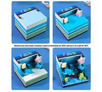 2026 Weekly Planner with Paper Sculpture for Desk Decor and Ideas Time Management Tool