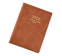 2026 Weekly Planner with Refillable 6 Rings Leather Binder Cover and Dated Pages 2026 Academic Planner for Men Women Premium PU Notebook