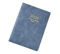 2026 Weekly Planner with Refillable 6 Rings Leather Binder Cover and Dated Pages 2026 Academic Planner for Men Women Premium PU Notebook