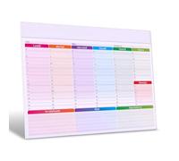 2026 Weekly Table Planner - 2026 Weekly Planner, A4 Without Dates with 50 Sheets Weekly Table Planner for Office and Home, Desk Organiser Desk Pad (A3, Centimeters, A3)