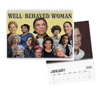 2026 Well-Behaved Women Wall Calendar,21.6 x 28cm Feminist Calendar 2026,Feminist Merch Gift,Women's Inspirational Calendars,Home & Office Décor