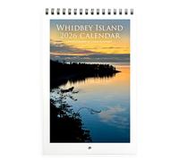 2026 Whidbey Island, Washington Wall Calendar - Compact Size 5.5” x 17” when open. Pacific Northwest Nature with Breathtaking Photography by Linda Schwarz (2026)
