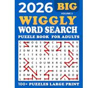 2026 Wiggly Word Search Large Print: Word Search Wiggly Puzzle Book,100 + Puzzles Large for Adults and Seniors , Unique and Challenging Word Search Variation for all ages | Volume 3 |