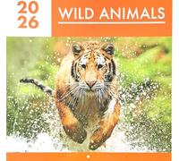 2026 Wild Animals Square Wall Calendar Wildlife Nature Lion Tiger Birds Owl Home Kitchen Christmas Birthday New Year Gift