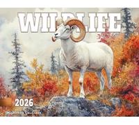 2026 Wildlife Illustrated Wall Calendar 16-Month X-Large Size 14x22, Retro Wildlife Calendar by The KING Company-Monster Calendars