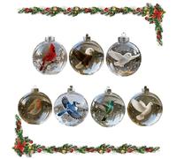 2026 Wildlife Wonders Collection Crystal Glass Ornament, Handcrafted Vivid 3D Animal Christmas Decoration, Luxury Winter Holiday Tree Décor & Gifts, Sparkling Star Accents (7)