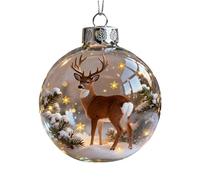 2026 Wildlife Wonders Collection Crystal Glass Ornament Handcrafted Vivid 3D Animal Christmas Decoration Clear Plastic Xmas Balls Luxury Winter Tree Decor Sparkling Star Accents Wildlife Wonders