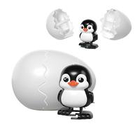 2026 Wind Up Toys, Wind-Up Animal Hatching Surprise Egg, Hatching Dinosaur Egg Toy for Kids Boys Girls, Spinning Egg Hatches into Walking Dinosaur, Surprise Eggs Gift for Bag Party Birthday (Penguin)
