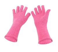 2026 Winter Mittens New Winter Knitted Extended Gloves For Women Fashionable High End Outdoor Warm Finger Gloves for Outdoor Daily Skiing Hiking Sports (Hot Pink, A)