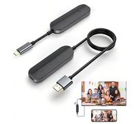 2026-Wireless 2.4G/5G HDMI Transmitter and Receiver, Wireless Hdmi Display Adapterwireless Transmitter and Receiver Kit for Streaming 2K, HD Video and Audio Sync for Various Scenarios (1Set)