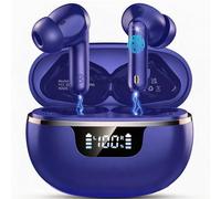2026 Wireless Earbuds, 50H Playtime Ear buds with 4 ENC Noise Cancelling Mics, Bluetooth 5.4 Headphones HiFi Stereo, In Ear Earphones Deep Bass, IP7 Waterproof Earbuds with LED Display, Fast Charging