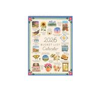 2026 Wish List Spiral Calendar, Artistic Watercolor Monthly Calendar, Slow Down, Savor the Seasons, Desktop Time Reminder, Suitable for School, Classroom, Home, and Office