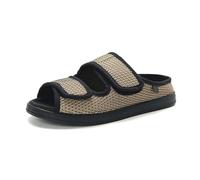 2026 Women Casual Shoes Breathable Wide Fit Adjustable Hook Loop Closure for Swollen Feet Deformities (Khaki, 6)