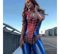 2026 Women Cosplay Costume Spider-Man/Venom Role Play Suit One-Piece Jumpsuits for Halloween New Red G S