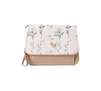 2026 Women Floral Wallet Slim Card Holder Keychain Purse Compact Lightweight Functional Fashion Accessory for Daily Use (Khaki, One Size)