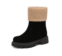 2026 Women Women's Faux Lined Winter Boots Pull On Low Walking Rain Easy Clean Lightweight Rainy Days Cold Weather Western Cowboy Knee High Leather (9) Black