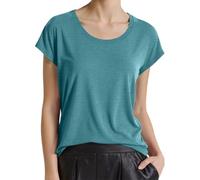 2026 Women's Casual Crew Neck Batwing Sleeve Plain T-Shirt for Spring Summer, Mint Green, M