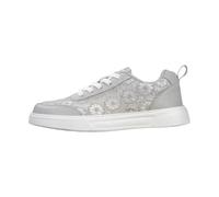 2026 Women's Casual Shoes with Floral Lacing Comfortable Slippers Airy Linen Non-Slip Sole Lightweight Trainers for Everyday Holiday Beach Walks Elegant Strap Look Perfect Combination, gray, 7 UK
