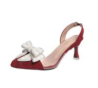 2026 Womens Kitten Heels Court Shoes Elegant Slip on Slipper Ladies Closed Pointed Toe Sliders Summer Casual Slippers Footwear for Wedding Party