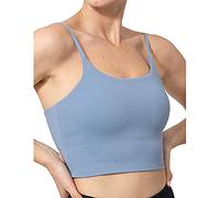 2026 Women's Push Up Padded Bra U-Neck Sports Bra Seamless Casual Solid Color Slim Fit Soft Everyday Lingerie Comfortable Versatile Short Camisole Party