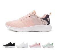 2026 Women's Sneakers Breathable Knit Mesh Lightweight Casual Running Shoes for Ultimate Comfort and Performance in Athletic Fashion (Black, 5.5)