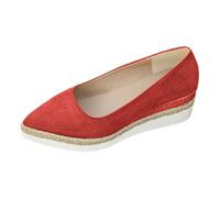 2026 Women's Trainers, Stylish Casual Shoes for Women, Latest Comfortable Suede Espadrilles with Wedge Heel and Pointed Toe for Everyday Use, red, 6 UK