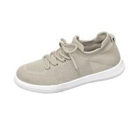 2026 Womens Trainers Women's Breathable Mesh Lace Up Low Top Board Shoes Women Foreign Trade Lightweight Sports Wind Casual (Beige, 4.5)