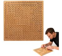 2026 Wooden Fractal Tray Puzzles - Adult Educational Toy, Hard Irregular Jigsaw Fractal Puzzle Challenge, Thinking Challenging Irregular Jigsaw with Frame (Block)