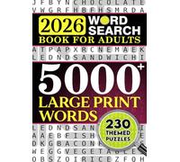 2026 Word Search Puzzles for Adults: Relax your mind with thousands of easy-to-read word puzzles for adults and seniors.