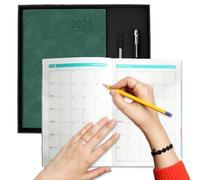 2026 Work Planner, Homework Organizer & Agenda | A5 12 Month Full Journal for Stationery Notes with Hardcover for College Students, Teens, School and Meetings