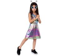 2026 World Book Day Costumes Alien Character For Kids Elegant Two Piece Dress For School Stage Performance And Cosplay Events (Purple, 7-8 Years)