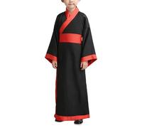 2026 World Book Day Costumes Boys Chinese Traditional Cosplay Outfit For Stage Performance (Black, 13-14 Years)
