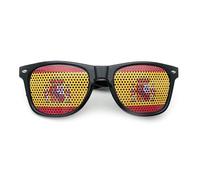 2026 World Cup USA, Canada, Mexico Flag Sticker Sunglasses, Stylish UV Protection Eyewear for Fans, Perfect for Sporting Events, Parties & Outdoor Activities, Show Your Team Spirit (Spain)