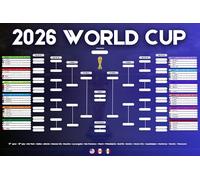 2026 World Cup Wall Chart - Full Tournment Matches Planner with Countries & Groups | Multiple Sizes | Group Stages & Match Score Designs (A2 Group Stages Planner)