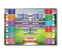 2026 World Tournament Wallchart - A1 Sized Stadium Glow Style Tournament Tracker (59.4 x 84.1 cm)