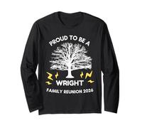 2026 Wright Family Reunion Gathering Family Tree Matching Long Sleeve T-Shirt