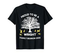 2026 Wright Family Reunion Gathering Family Tree Matching T-Shirt